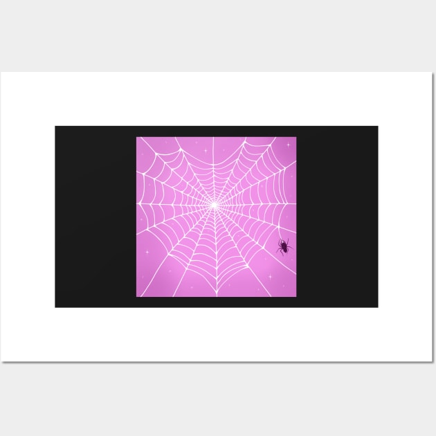 Heart Spider Web Wall Art by novembersgirl